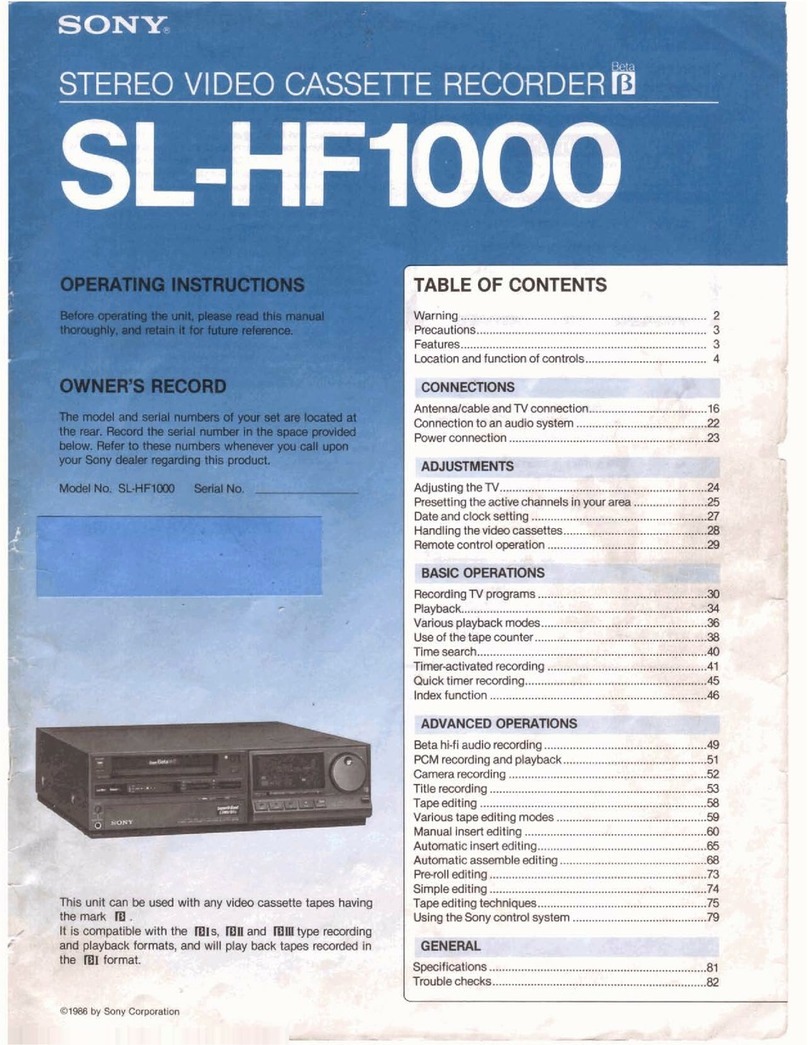 Sony SL-HF600 User manual