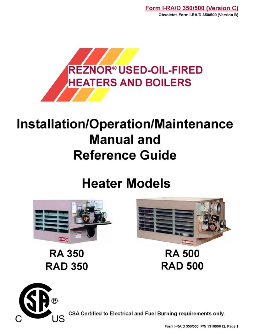 CSA RA 350 User manual