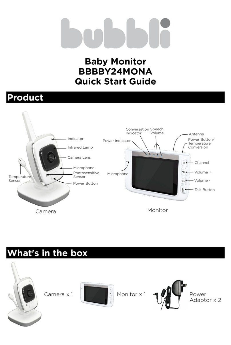 Bubbli BBBBY24MONA quick start guide