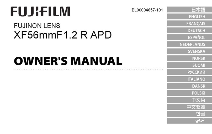 FujiFilm XF56mm F1.2 R APD owner's manual