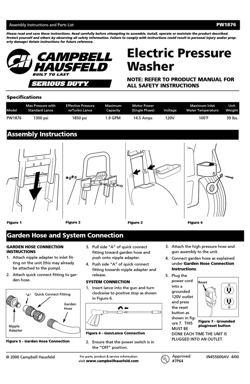 Campbell Hausfeld PW1876 Datasheet Campbell Hausfeld PW1876 Datasheet
