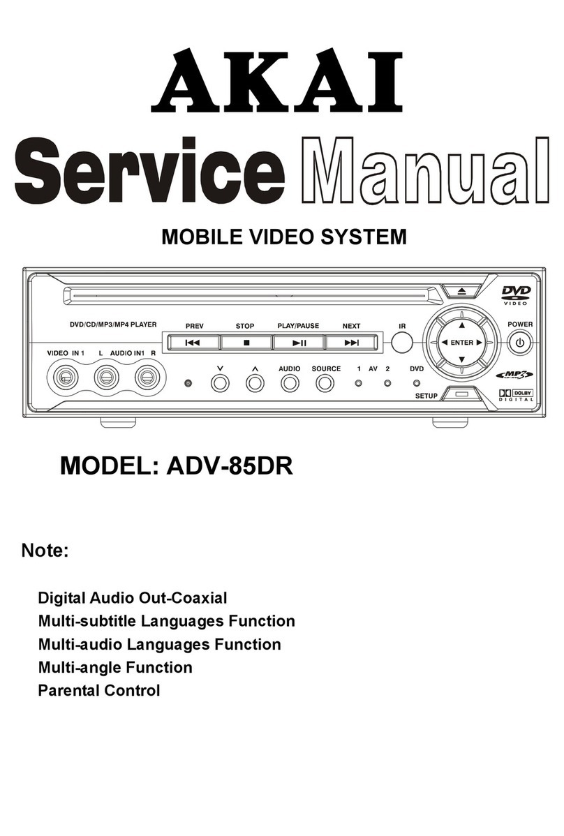 Akai ADV-85DR User manual