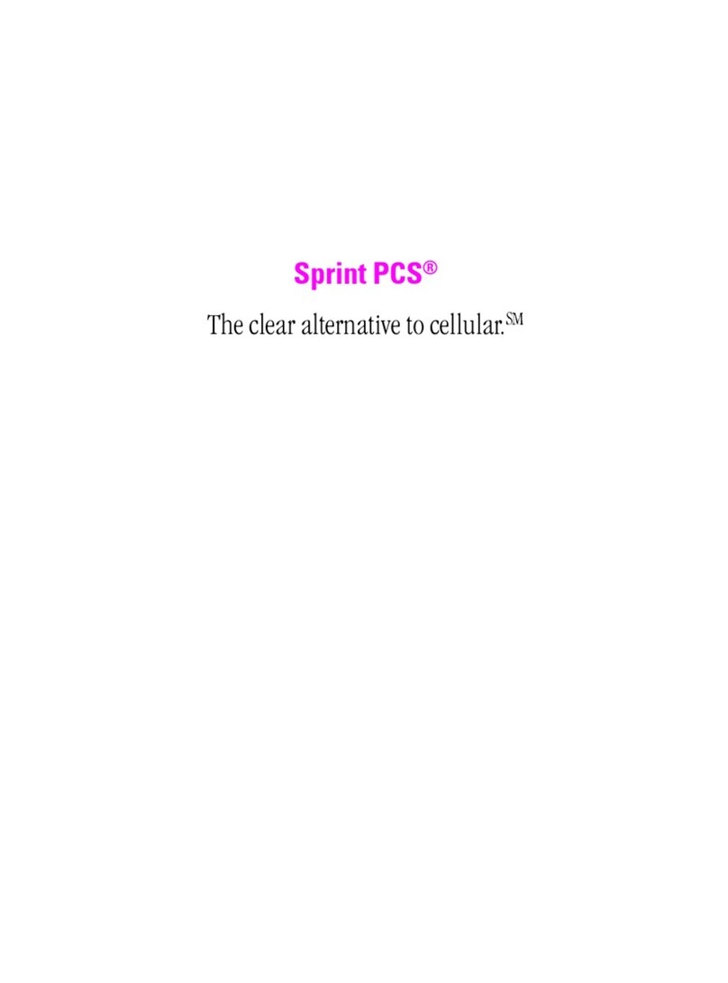 Sprint PCS User manual Sprint PCS User manual