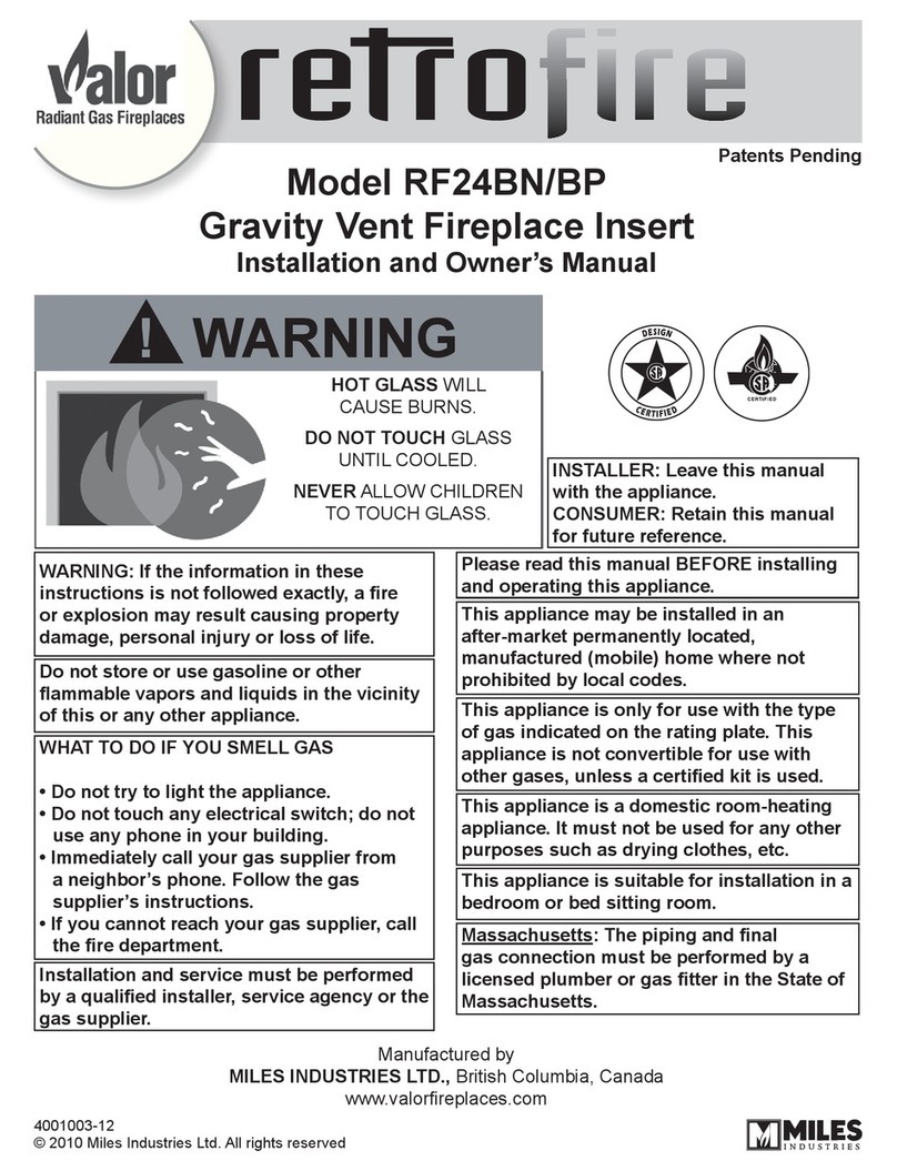 Valor Retrofire F24BN Installation instructions