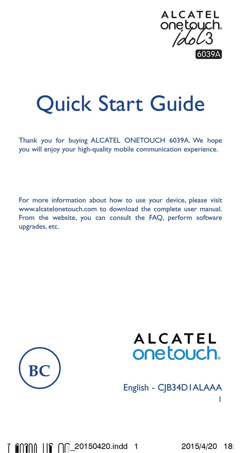 Alcatel ONETOUCH IDOL 6039A User manual