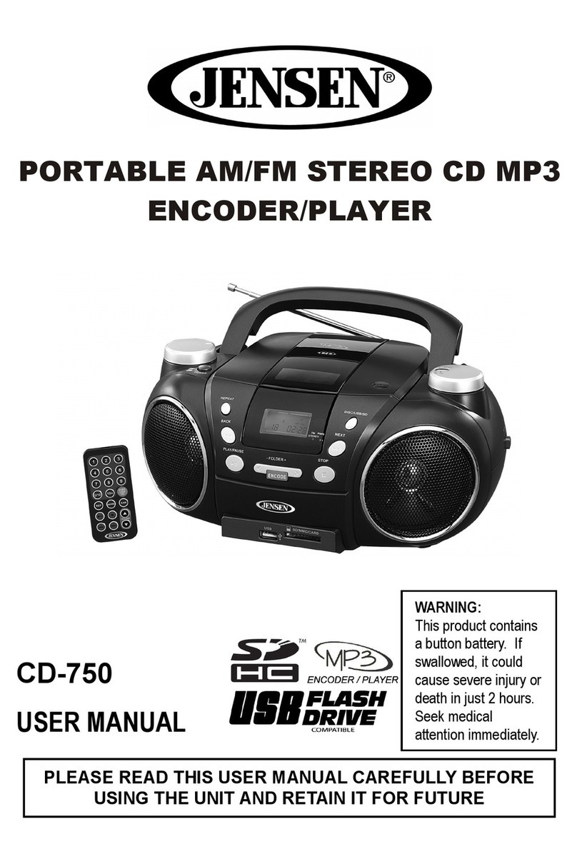 Jensen CD-750 user manual