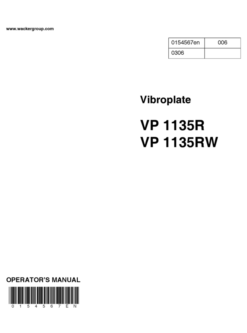Wacker Neuson VP 1135R Operator's manual