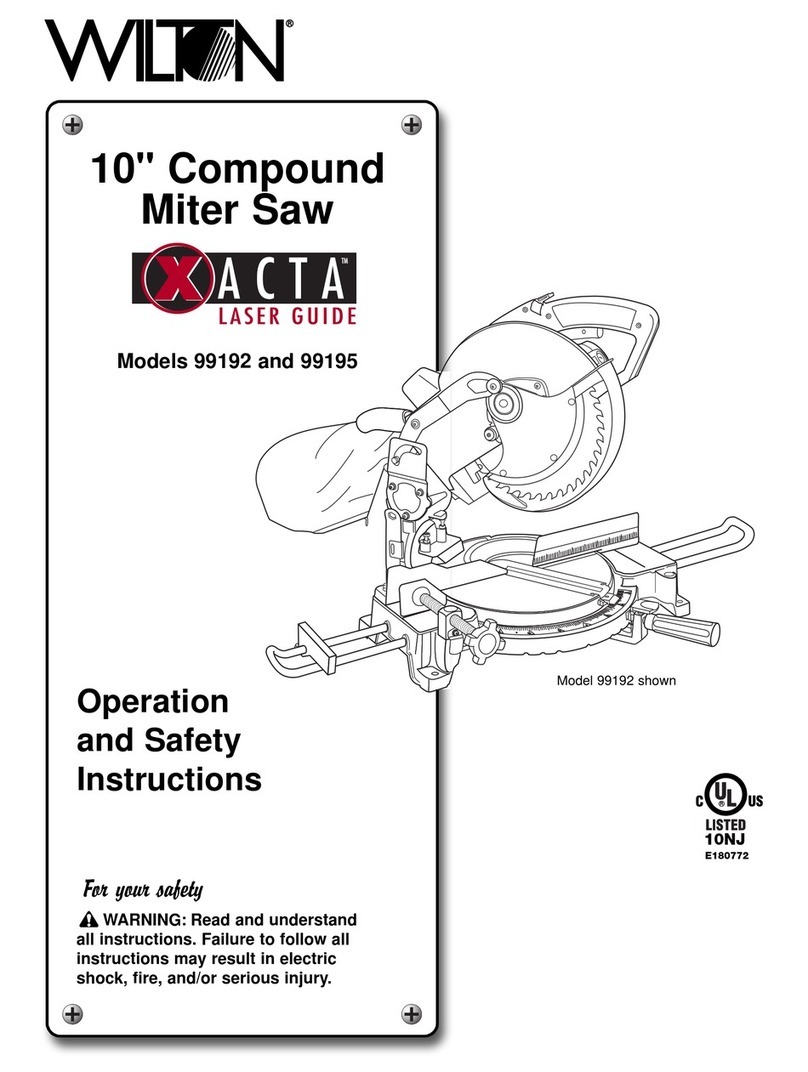 Wilton 99192 Operation and safety instructions Wilton 99192 Operation and safety instructions