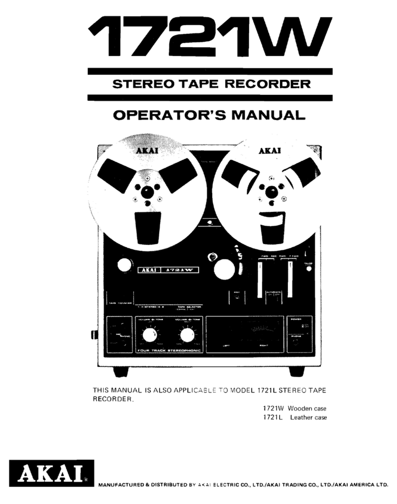 Akai 1721W User manual