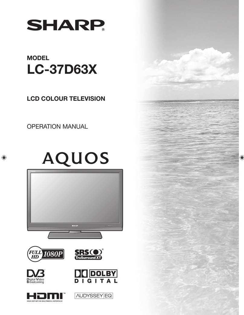 Sharp LC-37D63X User manual