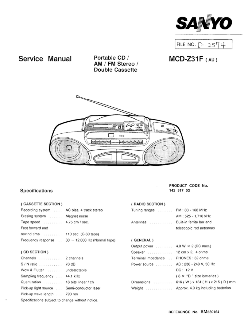 Sanyo MCD-Z31F Service manual
