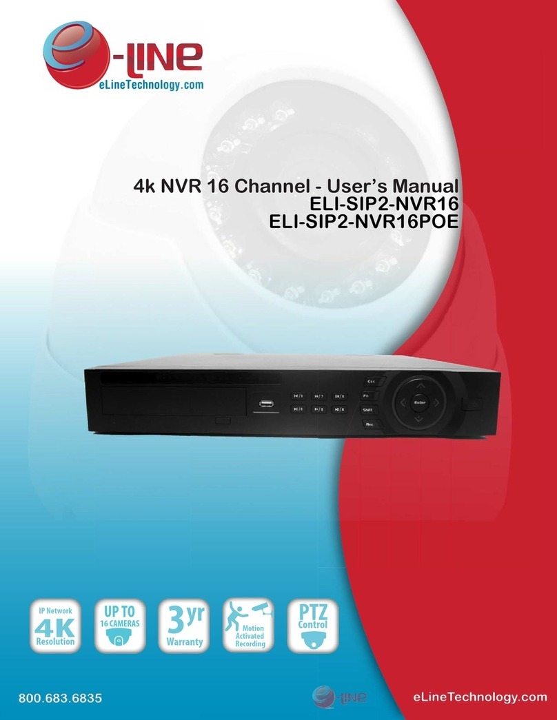 E-line ELI-SIP2-NVR16 User manual