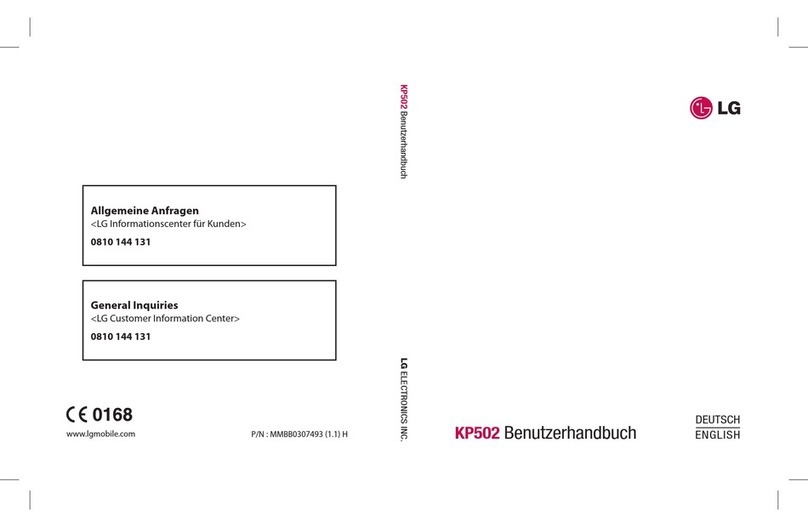 LG KP502 User manual