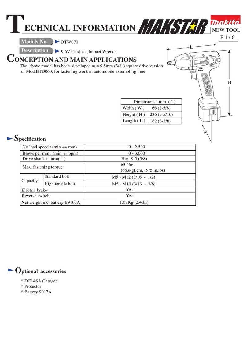 Makita BTW070 Manual