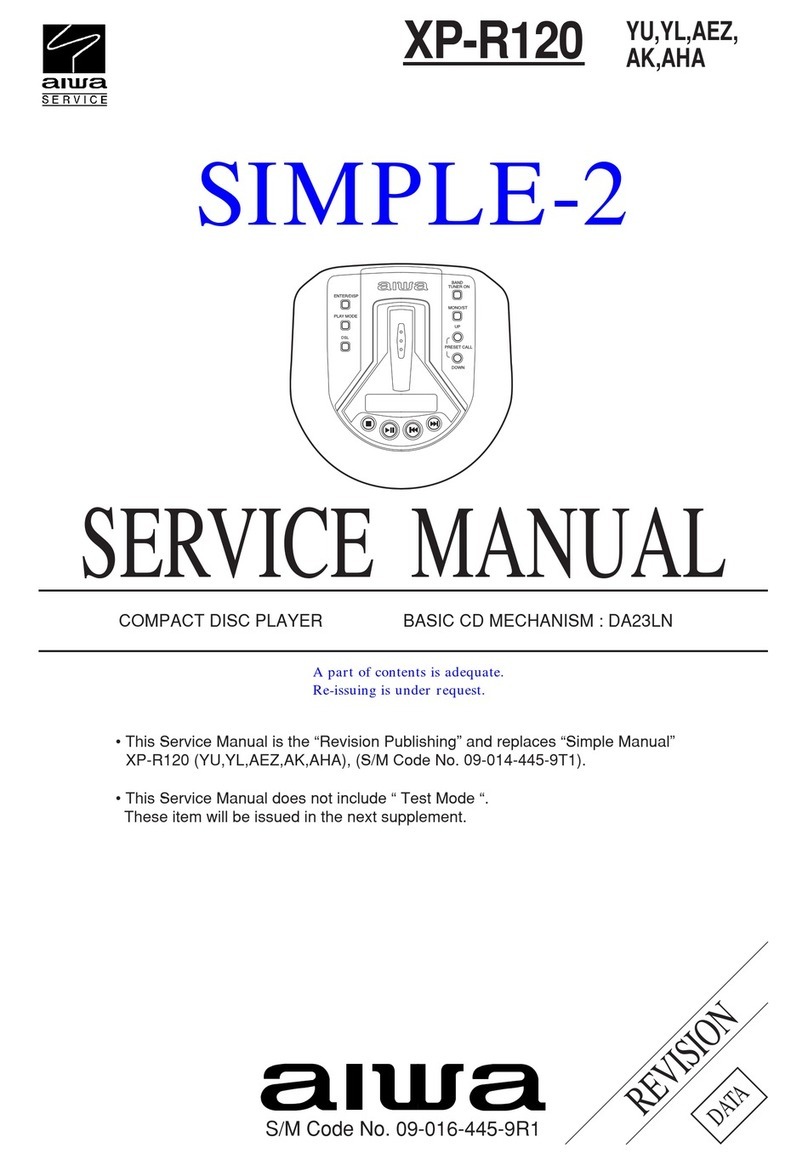 Aiwa SIMPLE-2 XP-R120 User manual