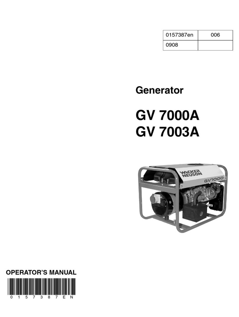 Wacker Neuson GV 7000A Operator's manual