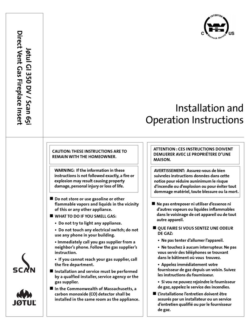 Jøtul GI 350 DV Scan 65i Installation and operation instructions