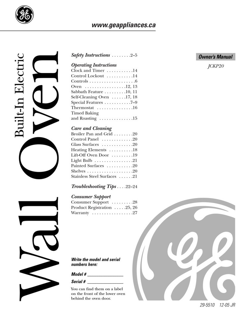 GE JCKP20 User manual GE JCKP20 User manual