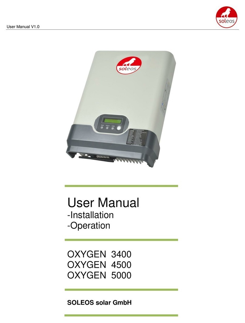 SOLEOS OXYGEN 3400 user manual