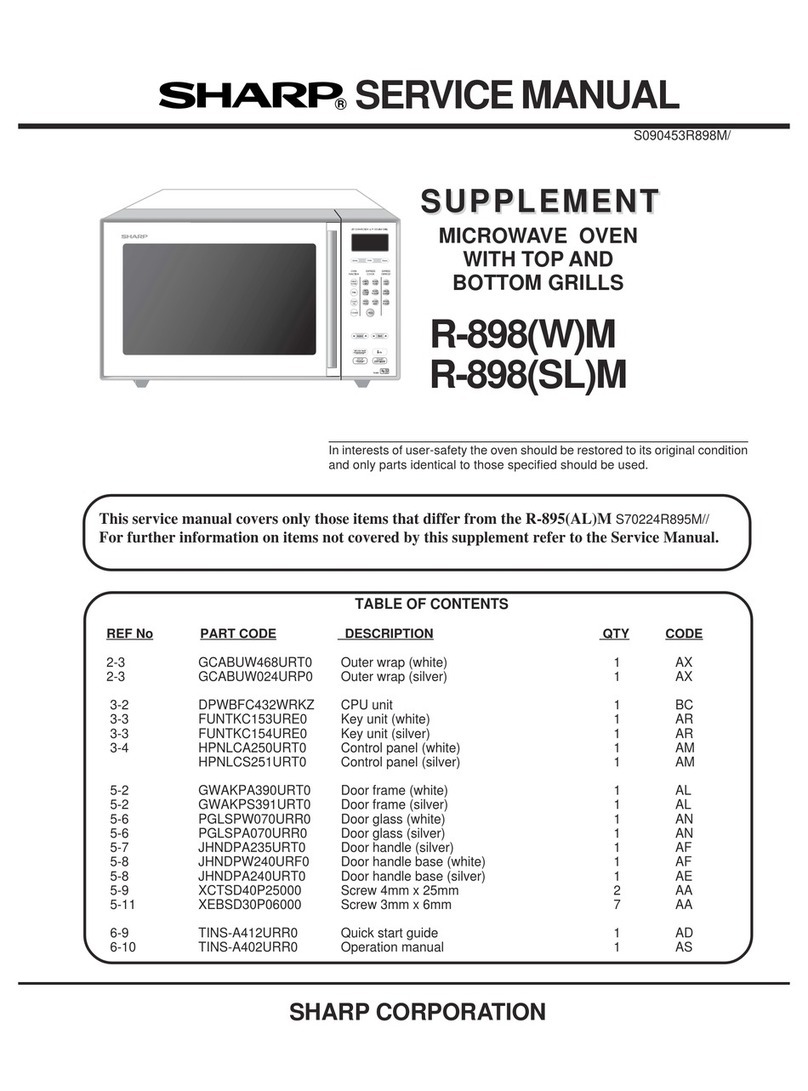 Sharp R-898M User manual