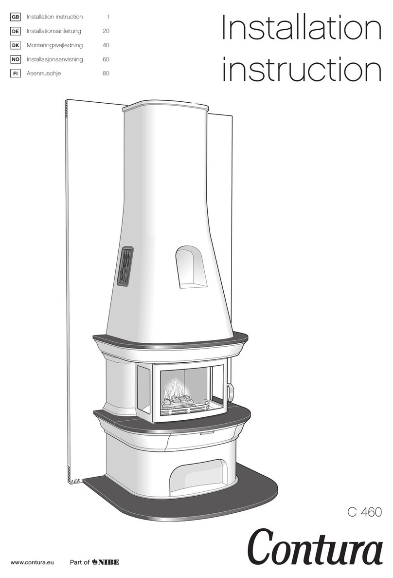 Contura C 460 Installation instruction