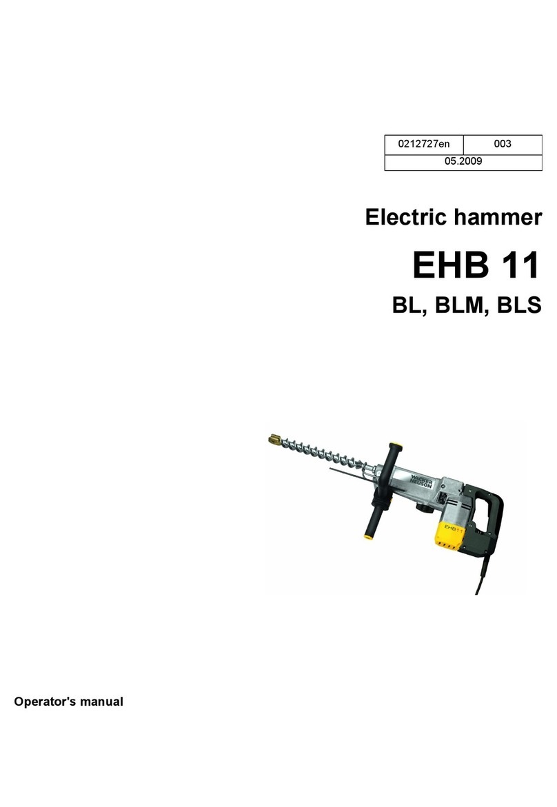 Wacker Neuson EHB 11 BL Operator's manual