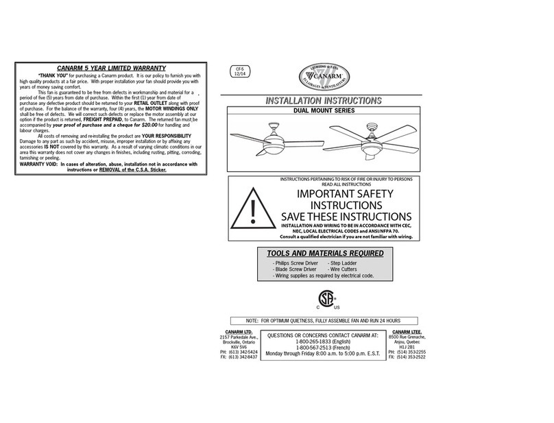 Canarm DUAL MOUNT SERIES User manual