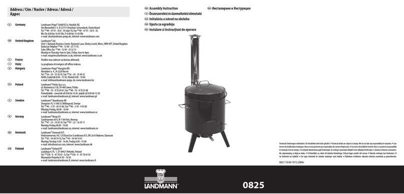 Landmann 825 Assembly instruction