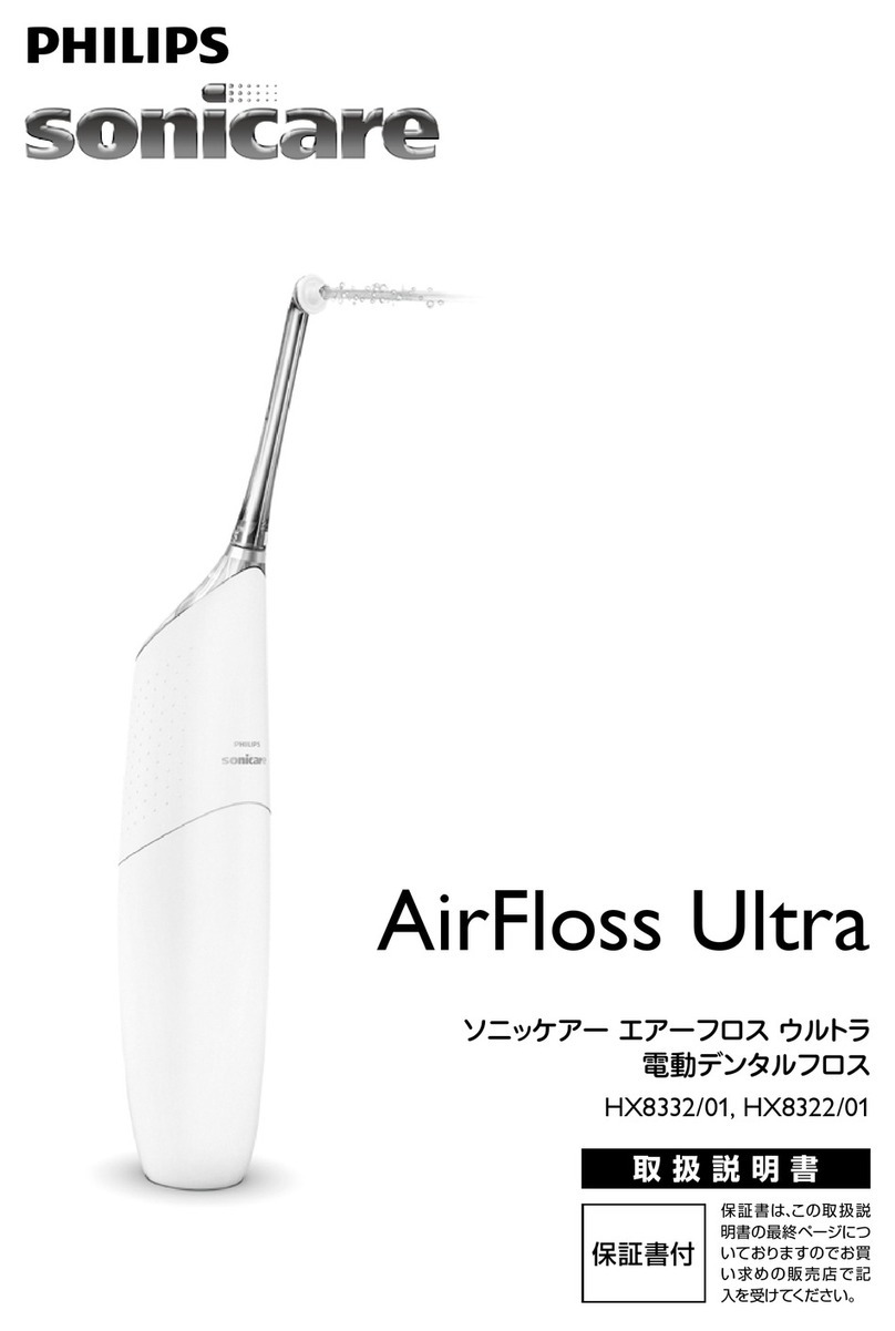 Philips AirFloss Ultra HX8332/01 User manual Philips AirFloss Ultra HX8332/01 User manual