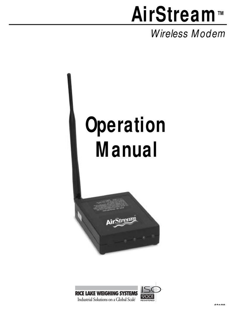 Rice Lake AirStream Operation manual