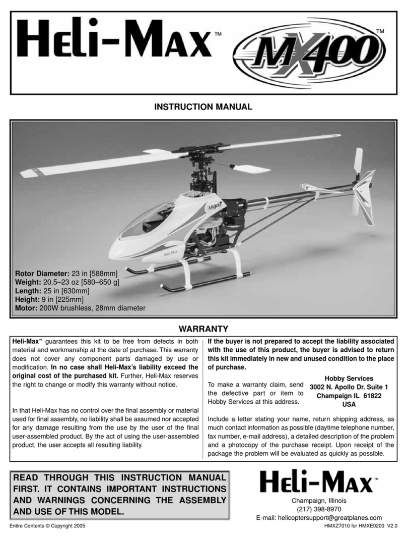 Heli-Max MX400 PRO instruction manual