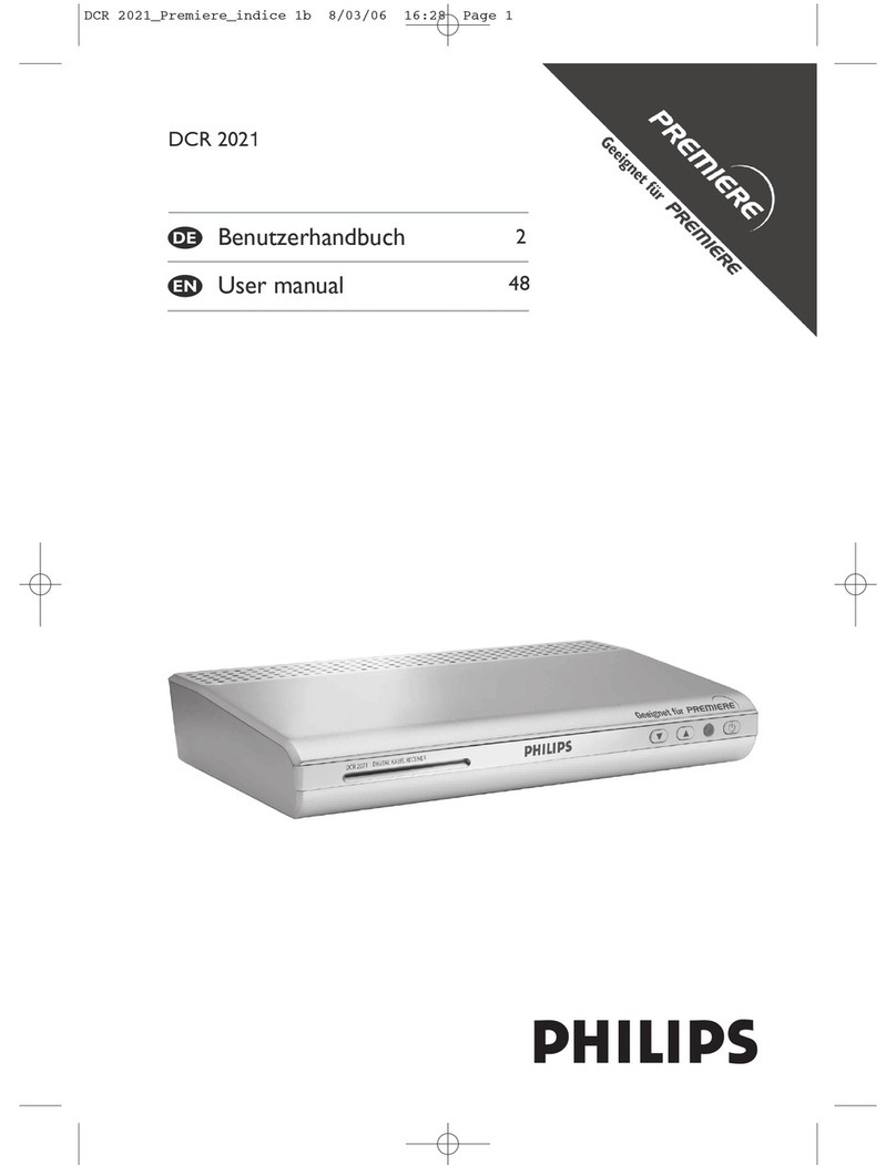 Philips DCR 2021 User manual Philips DCR 2021 User manual