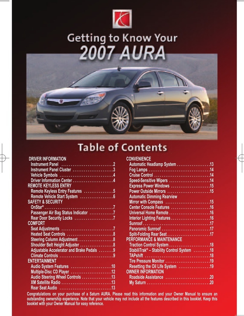 Saturn 2007 AURA Green Line Hybrid Assembly instructions