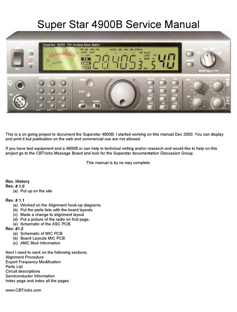Super Star 4900B Service manual