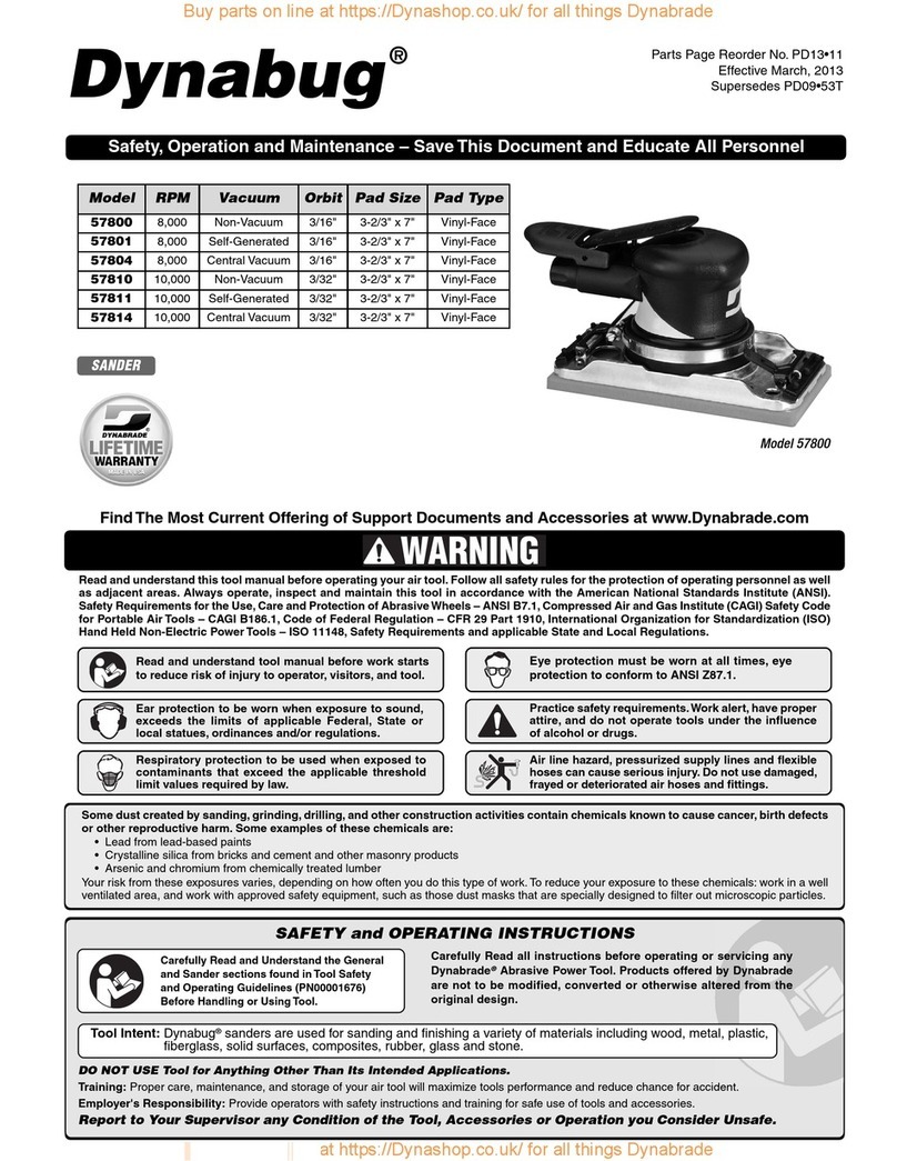 dynabug 57800 Safety, operation and maintenance