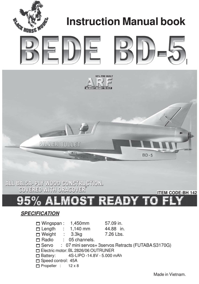 Black Horse Model BEDE BD-5 Instruction manual book