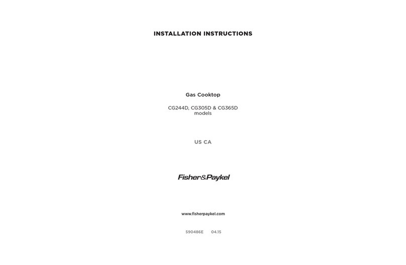 Fisher & Paykel CG244D installation instructions