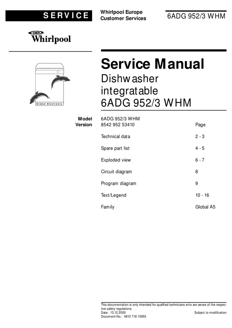 Whirlpool 6ADG 952/3 WHM User manual Whirlpool 6ADG 952/3 WHM User manual
