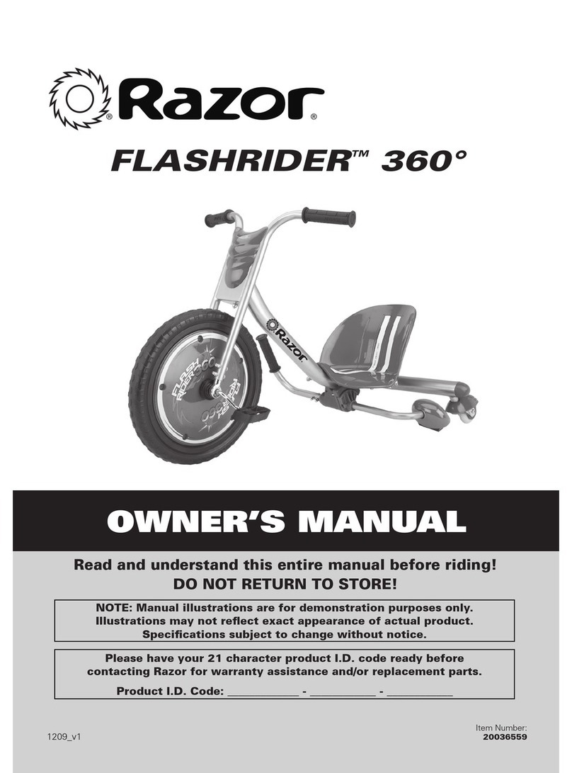 Razor FLASHRIDER 360 User manual