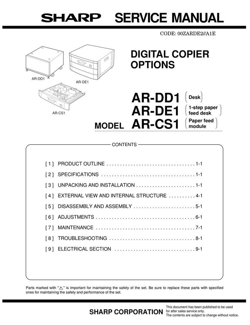 Sharp AR-DD1 User manual Sharp AR-DD1 User manual