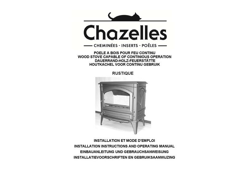 chazelles RUSTIQUE Installation instructions and operating manual