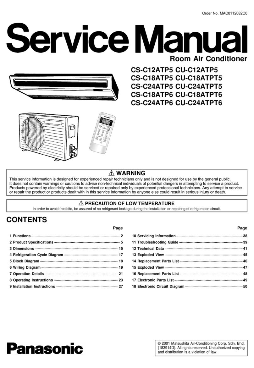 Panasonic CS-C12ATP5 User manual