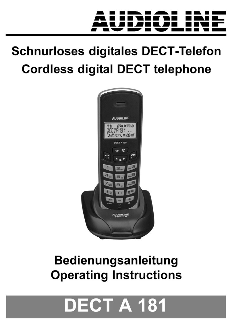 AUDIOLINE DECT A 181 operating instructions