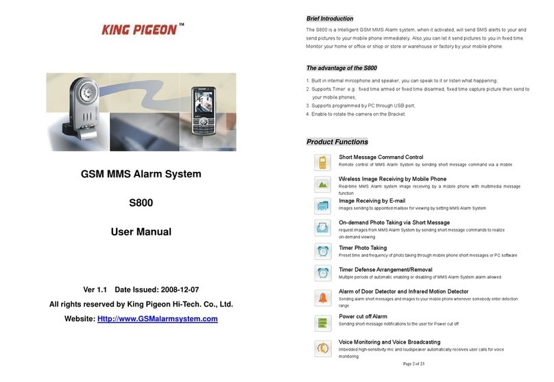 King Pigeon S800 User manual