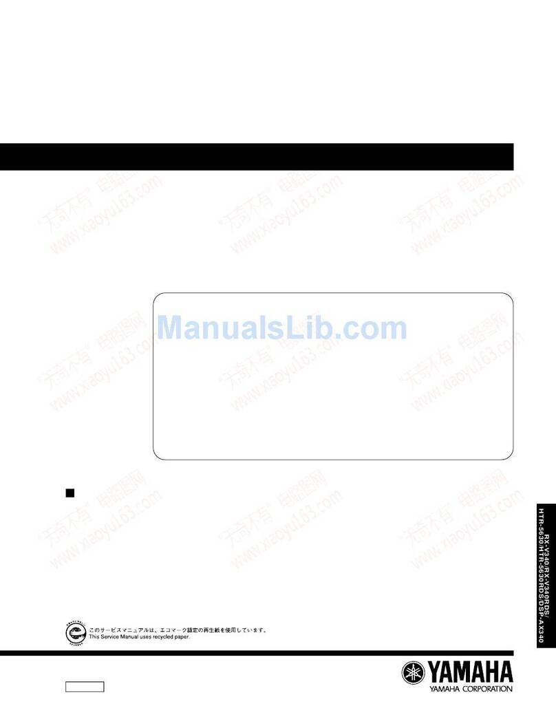 Yamaha RX-V340 User manual