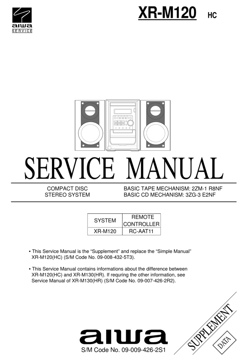 Aiwa XR-M120 User manual