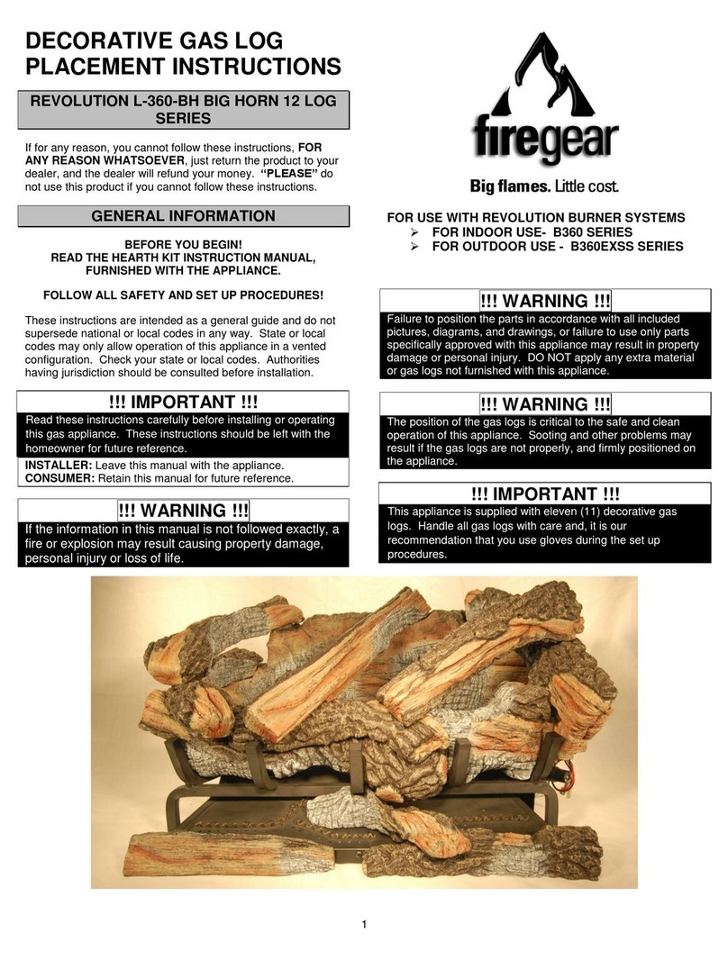 Firegear B360 SERIES User manual