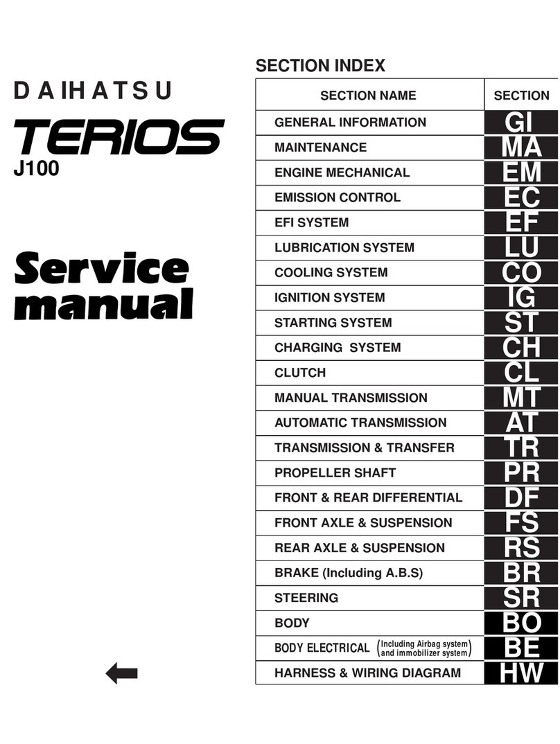 Daihatsu 1997 Terios J100 User manual Daihatsu 1997 Terios J100 User manual