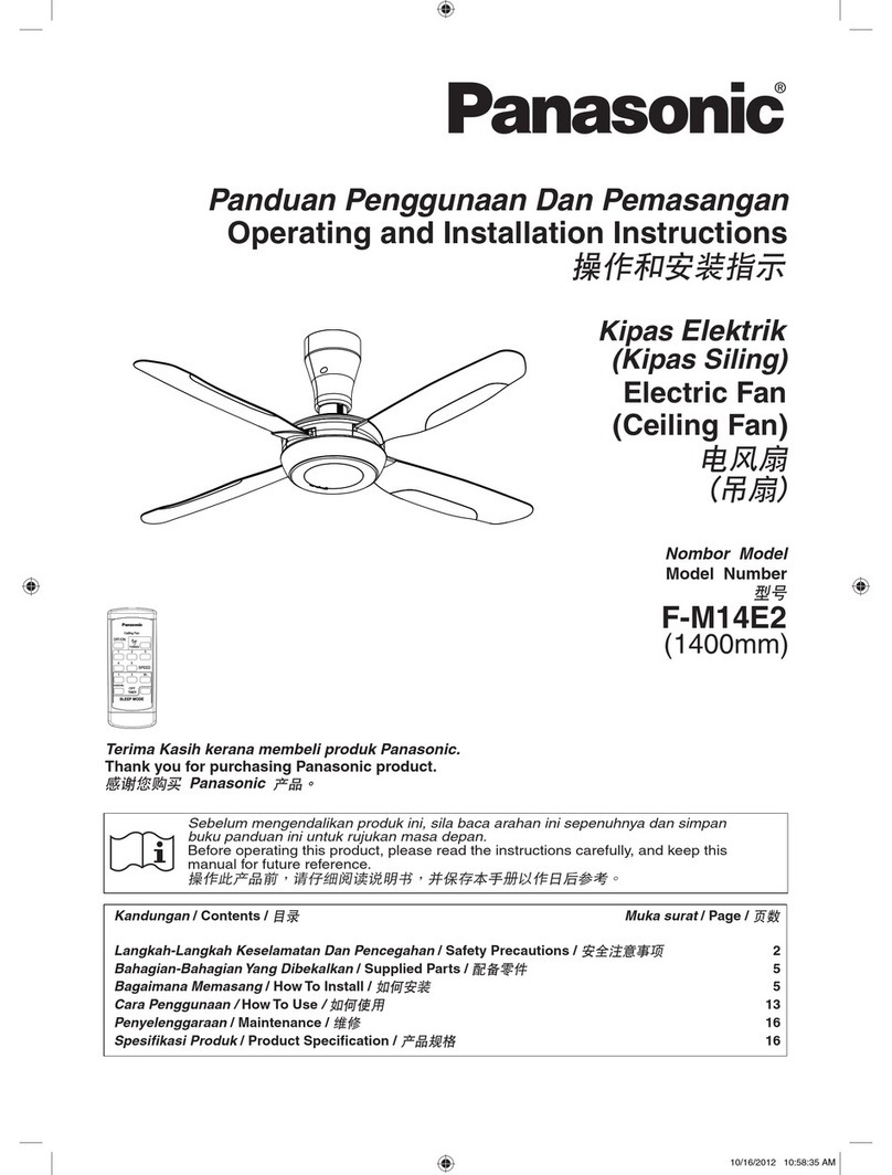 Panasonic F-M14E2 User manual