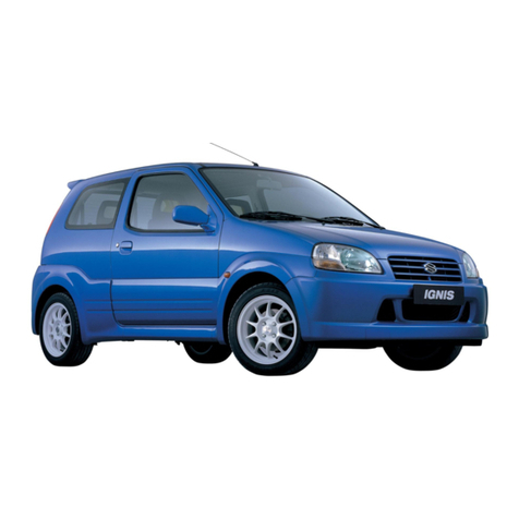 Suzuki Alarm System 2001 Ignis Operator's manual